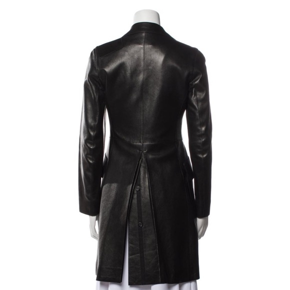 Prada Leather Trench Coat, size  US2,  IT38. - Picture 2 of 3